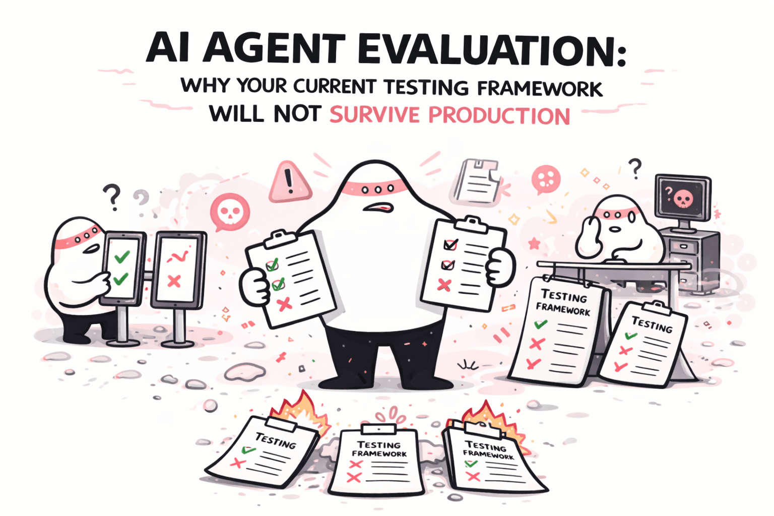 AI Agent Evaluation: Why Your Current Testing Framework Will Not Survive Production